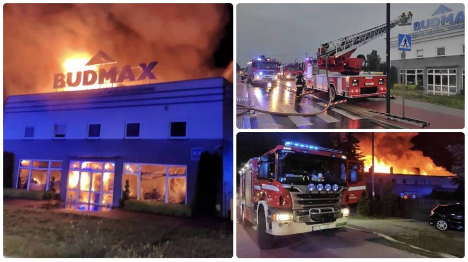 Płonęło 1000 metrów hali wypełnionej chemikaliami. Koszmarny pożar w Pabianicach