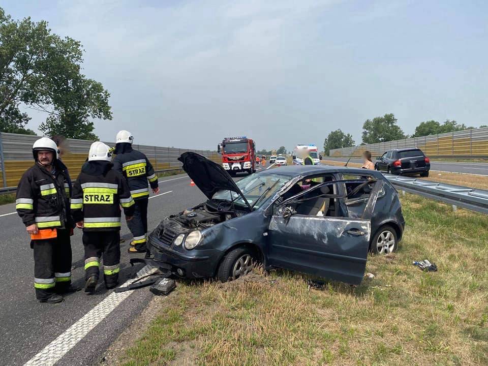 Niebezpieczna środą na drogach w powiecie łęczyckim. Służby interweniowały przy czterech zdarzeniach