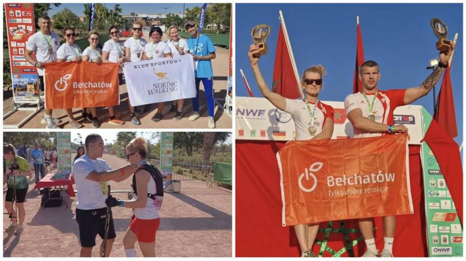 Złoto i srebro na marokańskiej ziemi! Zawodnicy Nordic Walking Bełchatów pokazali doskonałą formę podczas Pucharu Świata