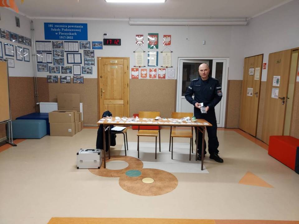 Policja Wieruszów: Spotkanie z rodzicami w Pieczyskach