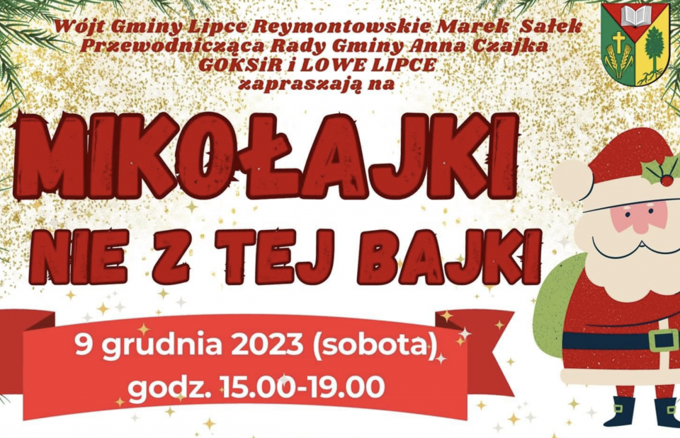 W Lipcach Reymontowskich odbędą się "Mikołajki nie z tej bajki"