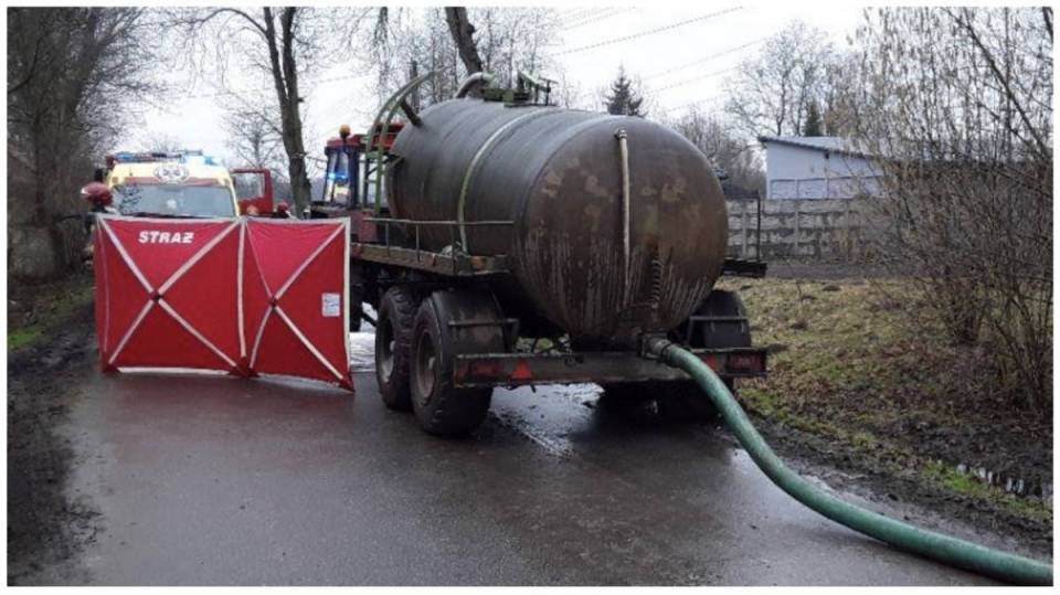 Śmiertelny wypadek w gminie Grabica. Nie żyje 36-letni rolnik, zginął podczas naprawy maszyny