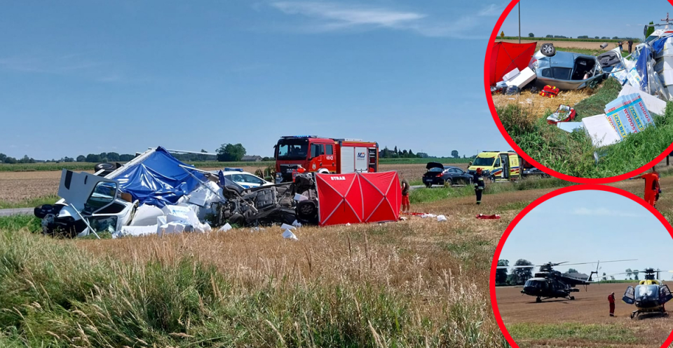 Poważny wypadek w Kurzjamie. Na miejscu wszystkie służby ratunkowe